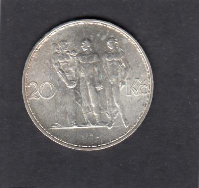 Beschrijving: 20 Korun  3 FIGURES